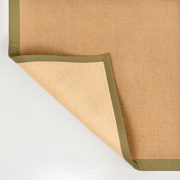 Camden Farmhouse Cottage Border Jute Area Rug